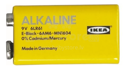 Made in Sweden Art.200.316.04 Alkalisk Alkalīna baterija 9V 6LR61