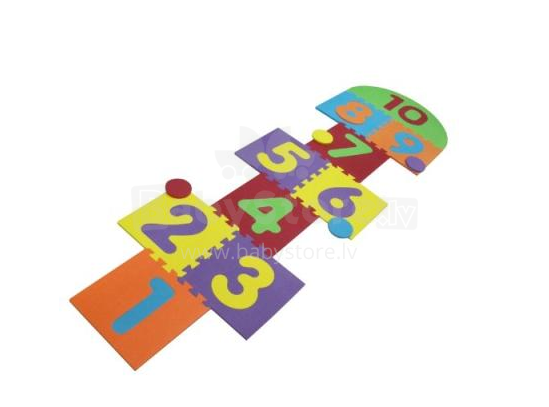 Ludi Art. 1055 Bērnu daudzfunkcionālais grīdas paklājs puzle