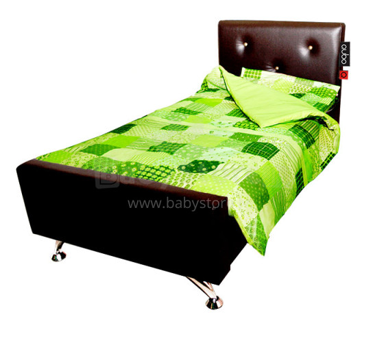 MD BEDDY Арт.83318 Eco leather wooden base bed 158x74 cm