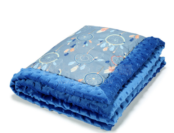 La Millou Art. 83430 Infart Blanket Dream Catcher Electric Blue Augstākās kvalitātes divpusēja sedziņa (65x75 cm) 