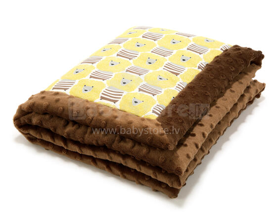 „La Millou“ menas. 83434 „Infart“ antklodė „Lion Lion Caramel Premium“ dvipusė antklodė (65x75 cm)