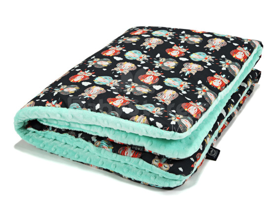 „La Millou“ menas. 83473 Toddler antklodė Apacze Lapacze Opal Premium dvipusė antklodė (80x100 cm)