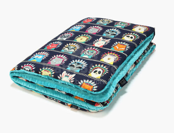 La Millou Art. 83511 Preschooler's Blanket Indian Zoo Teal