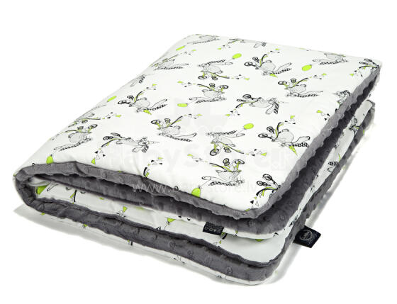La Millou By Mommy Draws Art. 83523 Preschooler's Blanket Funny Bunny Grey