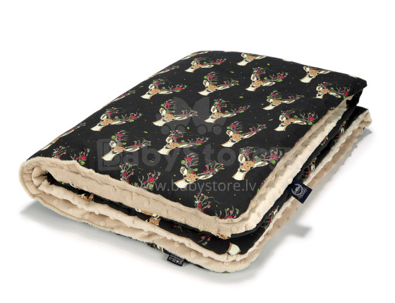 „La Millou“ autorė Katarzyna Zielinska Art. 83532 Ikimokyklinio amžiaus antklodė „Oh My Deer Latte Premium“ dvipusė antklodė (110x140 cm)