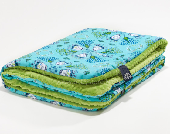 La Millou By Anna Mucha Art. 83537 Preschooler's Blanket Indigo Высококачественное детское двустороннее одеяло (110x140 см)