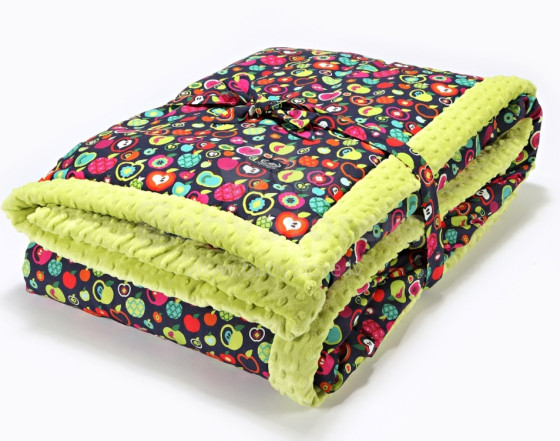 La Millou Art. 83591 For Parents Rainbow Apples Green Высококачественное двустороннее одеяло (140x200 см)