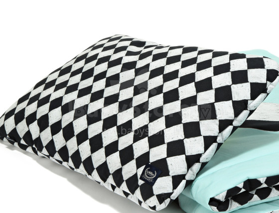 „La Millou“ menas. 83858 Lovos pagalvė „Follow Me Chessboard Premium“ pagalvė (40x60 cm)