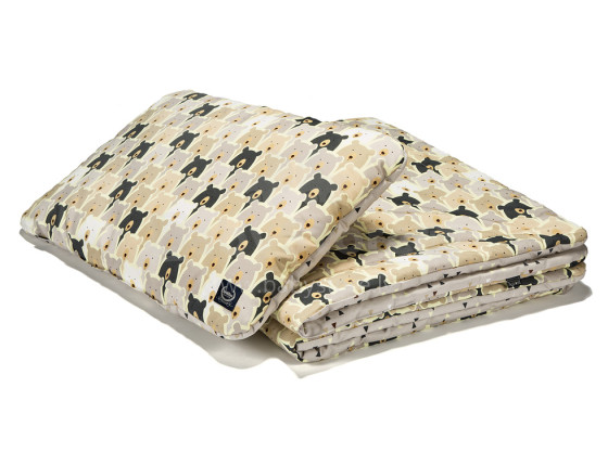 „La Millou“ menas. 84030 „Bedclouthes M Pure Bears & Pure Diamonds“ Aukščiausios kokybės antklodė ir pagalvė