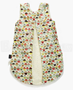 La Millou Art. 84080 Sleeping Bag S Cupcakes&Sweet Drops Bērnu guļammaiss ar rāvējslēdzēju