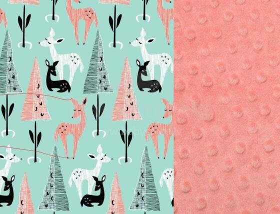 La Millou Art. 84264 Stroller Pad Mint Bambi&Coral
