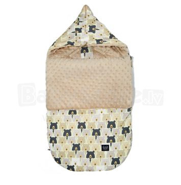 La Millou Art. 84275 Stroller Bag S Pure Bears&Latte Теплый спальный мешок