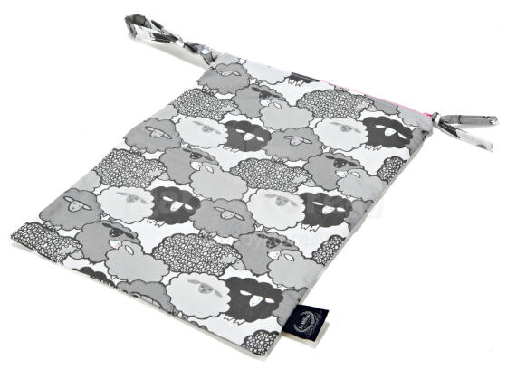 La Millou Art. 84395 Travel Bag Compact Size Graphite Sheep Family