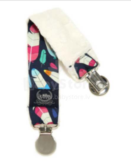 La Millou Art. 84438 Double Pacifier Hander Indian Plume&Ecru