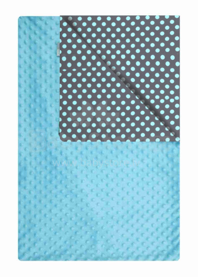 Womar Zaffiro Art.41672 Мягкое двухсторонее одеяло-пледик из микрофибры Пузырьки (раз.75x100см)