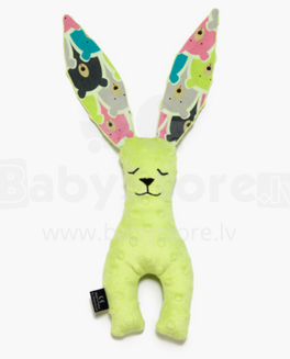 La Millou Art. 84554 Bunny Apple Green Polar Green Mīksta miega rotaļlieta Trusis