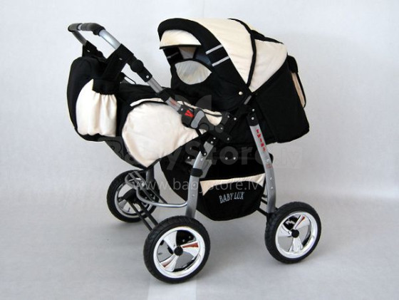 Raf-pol Twins Art. 4610 Детская универсальная современная коляска для двойни с надувными колесами [всё в комплекте]