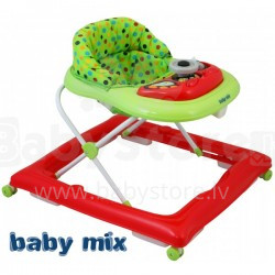 „BabyMix BG 1601“ interaktyvus vaikiškas vaikštynė „Red / Green Baby“