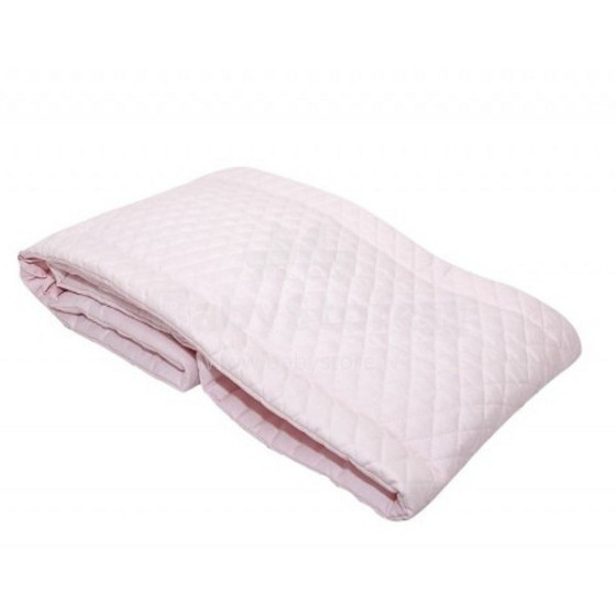 MimiNu Art.85212 Pink Бортик-охранка для детской кроватки стеганный 180 cm