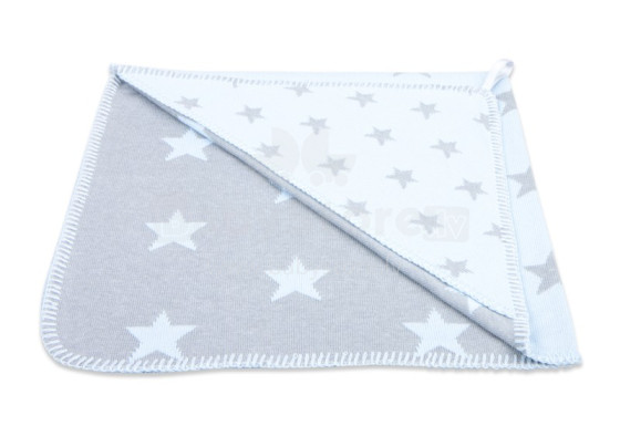 „Baby's Only“ 912493 rankšluostis STAR šviesiai mėlynas / pilkas (80x80 cm)
