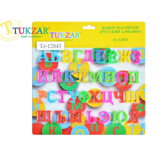 Tukzar Art.12843 Набор магнитов Русский Алфавит (33 буквы)