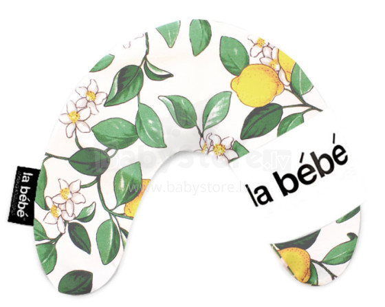 „La Bebe ™ Mimi“ slaugos medvilnės pagalvė, 3332 citrinmedžio pasagos pagalvėlė, 19x46 cm