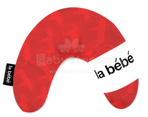 La Bebe ™ Mimi slaugos medvilnės pagalvė, 23998, briedžio raudonos pasagos pagalvėlė, 19x46 cm