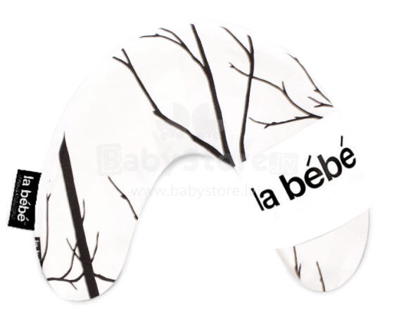 „La Bebe ™“ medvilnės pagalvė „Mimi“ slaugai. Art. 3301 „Black Branch“ pasagos pagalvėlė 19x46 cm