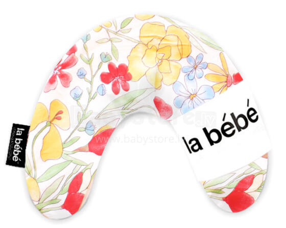 „La Bebe ™ Mimi“ slaugos medvilnės pagalvė, 3310 spyruoklinė pasagos pagalvėlė, 19x46 cm