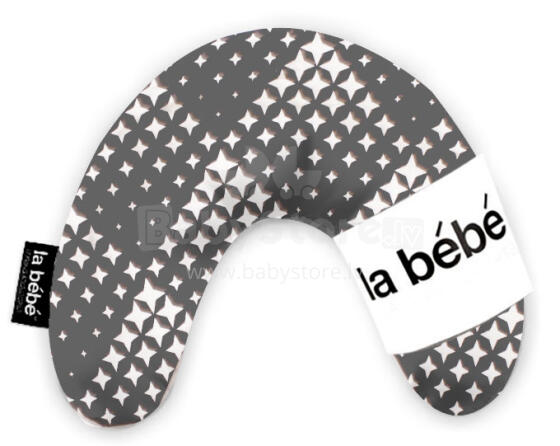 „La Bebe ™ Mimi“ slaugos medvilnės pagalvė, Nr. 17038, mozaikos pasagos pagalvėlė, 19x46 cm