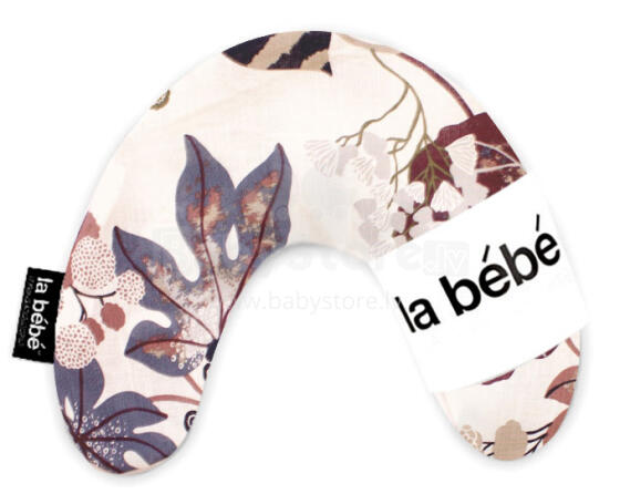 „La Bebe ™ Mimi“ slaugos medvilnės pagalvė, 577214 rudens meno purpurinė atrama pasagos pagalvėlei 19x46cm