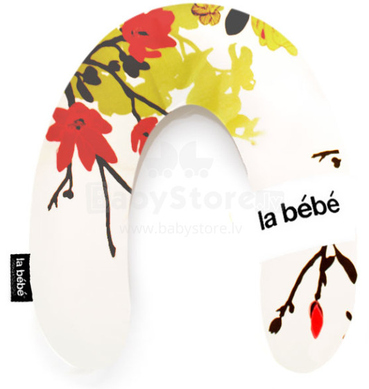 La Bebe™ Rich Maternity Pillow Art.85472 Magnolia Flowers Подковка для сна, кормления малыша 30x104 cm