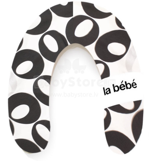 La Bebe™ Rich Maternity Pillow Art.85499 Black/Silver, 30x104 cm