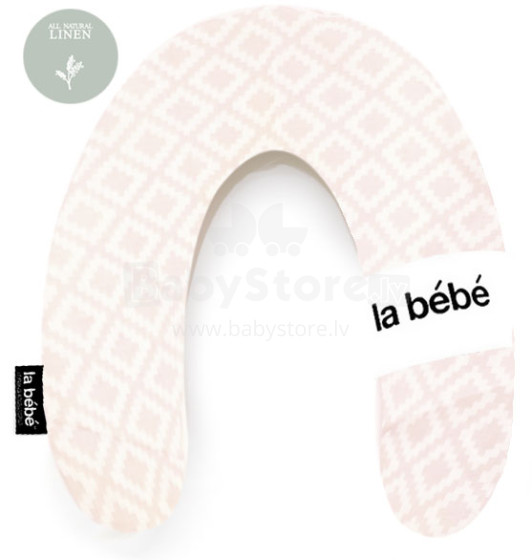 „La Bebe ™“ turtingos medvilnės slaugos motinystės pagalvė, art. 855525 „Royal Punsh“ pasaga kūdikiui maitinti, miegoti, pasaga nėščioms moterims 30x175 cm nuo natūralaus lino