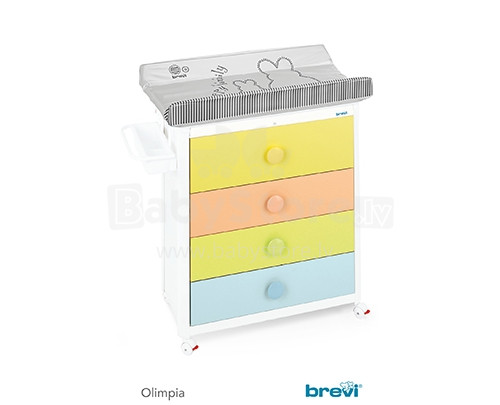 Brevi '16 Olimpia Multicolor Art. 572 Pārtinamā kumode ar vanniņu