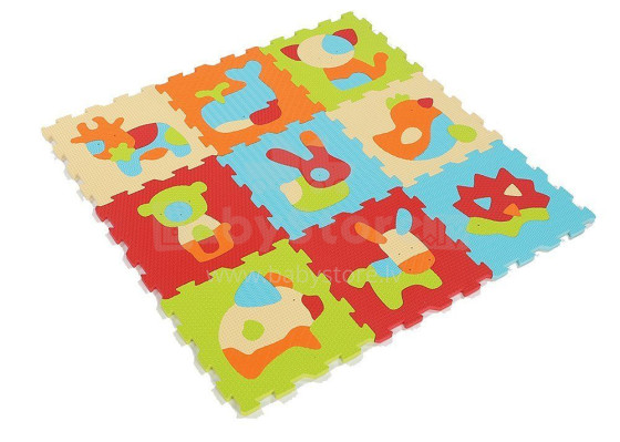 Ludi Art. 1010 Bērnu daudzfunkcionālais grīdas paklājs puzle no 9 elementiem