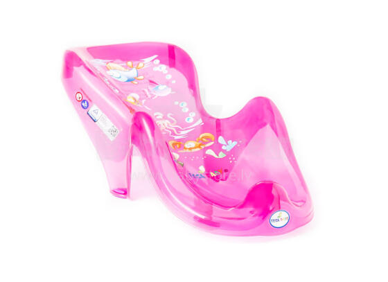 „Tega Baby Aqua Art.AQ-003-117“ anatominis vonios įdėklas rožinis