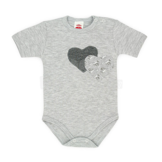 „Makoma Art.03120KR“ dviejų širdžių kūdikių bodžiai trumpomis rankovėmis