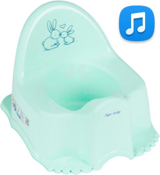 „Tega Baby Eco Rabbits“ art. PO-059-105 Vaikų muzikinis puodas