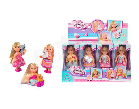 Simba 105730513 „Evi Love“ lėlė, 3 tipai