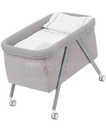 Interbaby Basic Crib Grey Art. 52426 Šūpulītis gultiņa