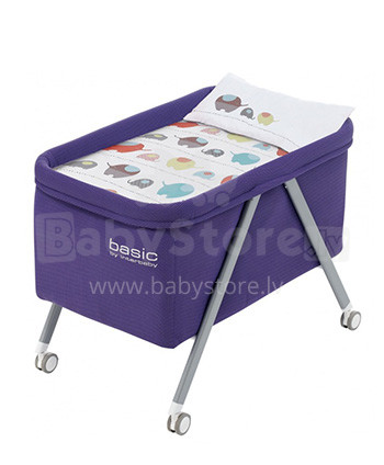 Interbaby Basic Crib Lilac Art. 52427 Šūpulītis gultiņa