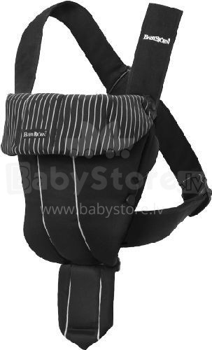 Kengūros krepšys „BabyBjörn Original Cotton 023020 PINSTRIPE“ vaikams nuo gimimo (ne mažiau kaip 3,5 kg, 53 cm) iki 11 kg