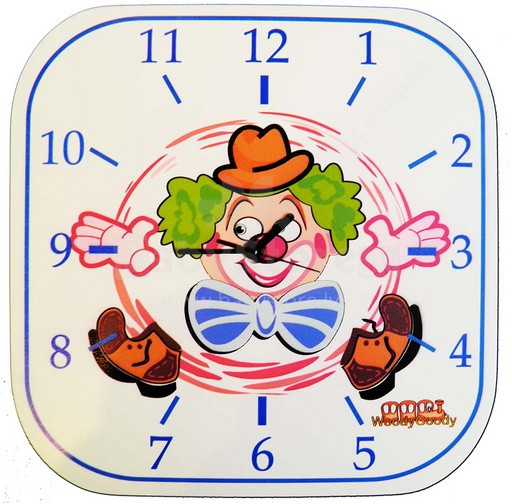 WoodyGoody Art. 52226 Настенные часы 'Клоун'