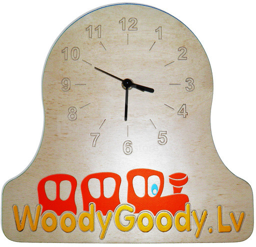 WoodyGoody Art. 52228 Pulkstenis ar Jūsu logo vai vārdu