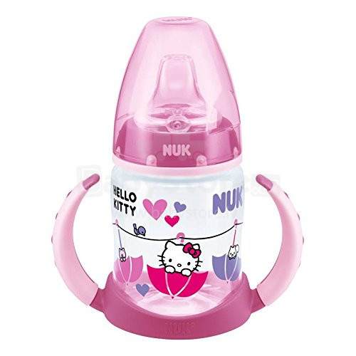Nuk First Choice Hello Kitty  Art.SD36 Mācību krūzīte ar rokturiem, silikona, 150 ml
