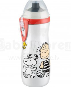 Nuk Sports Cup Snoopy Art.SL76 Mācību krūzīte/pudelīte  ar silikona snīpīti, mazuļiem no 36 mēnešu vecuma, 450ml