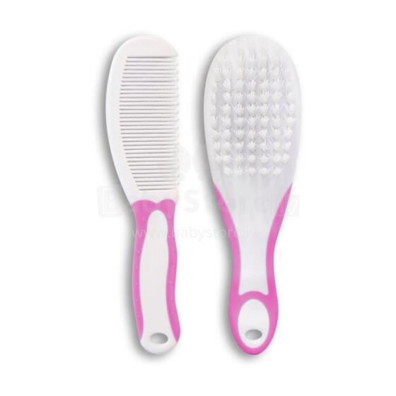 Lorelli Pink Art. 1024023 Plaukų šepetys ir šukos