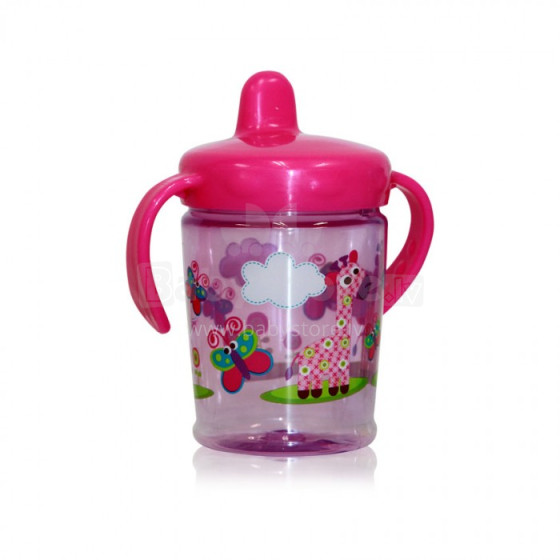 Lorelli Baby Care Pink Art.1023035  Спортивная бутылочка с ручкой и носиком 270мл