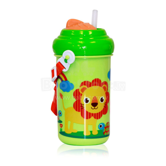 Lorelli Toddler Sipper Green Art.1020057 Sportinis butelis su šiaudais 250 ml